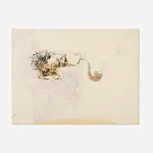 Untitled by John Altoon, c. 1965, pastel, ink, and watercolor on paper, sold Jan 2023