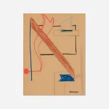 Ramstonev Cooperative, Abstract Composition, pastel on paper