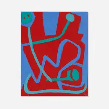 Josef Zenk, Bongo Bongo, oil on Masonite