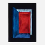 Sonia Gechtoff, Untitled (Chamber VI), 1982, acrylic and graphite on paper