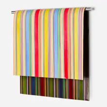 Fold #69 by Linda Besemer, 2002, acrylic paint, aluminum rod, sold Jan 2023