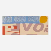 be as cordial by Corita Kent, 1966, screenprint in colors, sold Jan 2023