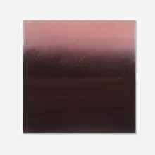Miya Ando, Ephemera Murasaki, 2014, ink and resin on aluminum composite