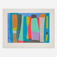 Josef Zenk, Plays the Thing, screenprint in colors