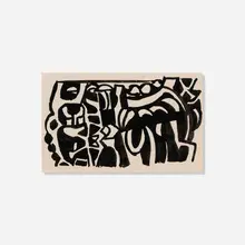 Nell Blaine, Abstraction, 1936, India ink on paper