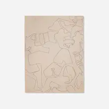 Nell Blaine, Abstraction, c. 1940, graphite on paper