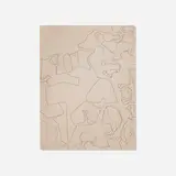 Nell Blaine, Abstraction, c. 1940, graphite on paper