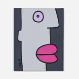 Thierry Noir, A crow screams it's dissatisfaction so loud that I close the glass window, 2020, acrylic on canvas