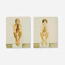 Robert Mapplethorpe, Self Portrait and Samuel Wagstaff, 1972, Polaroid