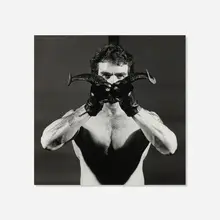 Frank Diaz by Robert Mapplethorpe, 1980, gelatin silver print, sold Jan 2023