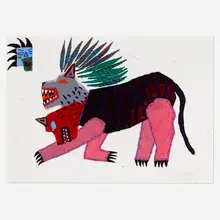Jordy Kerwick, Untitled, 2021, acrylic and graphite on paper