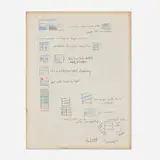 Jennifer Bartlett, Summer, 1975, ink and pastel on paper