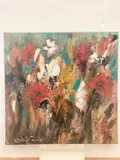 Ioanna Kardiakou, Flowers of passion, 2017, Oil on canvas