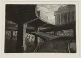 Doug Forcier, Intersection, Limited edition etching on paper