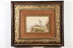 William Henry Vernon, Untitled, Seaside scene, watercolor