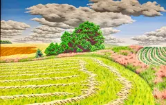 Untitled by Roger Laux Nelson, circa 1984, Oil on canvas, sold Dec 2021