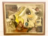 Timona Miller Pittman, Abstract, 1960, Oil on canvas-board