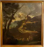 Alessandro Magnasco, Landscape with Figures, Oil on canvas