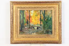 Autumn Sketch # 1 by John F. Carlson, Oil on canvas on board, sold Dec 2021