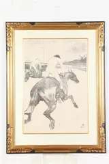 Henri de Toulouse-Lautrec, Le Jockey (The Jockey), 1899, Brush, patter and crayon lithograph in black ink on wove paper