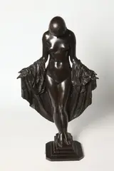 Mario Korbel, Nocturne, 1920, Patinated bronze sculpture