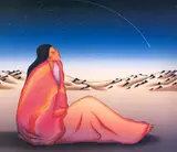 R. C. Gorman, Falling Star, 1986, Limited edition stone lithograph printed on heavy Arches paper