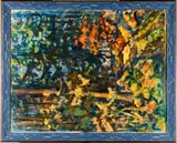 Heinrich Waser, Waldweg (Forest Path), 1972, Oil on canvas