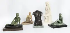 William Cafritz, Untitled, GROUP OF FOUR VARIOUS COMPOSITION MAQUETTES FOR BRONZE/MARBLE SCULPTURES