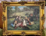 Summer Picnic by A Follower Of Vladimir Pervuninsky, Oil on Canvas, offered Feb 2022