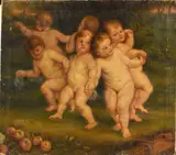 Peter Paul Rubens, Numerous cupids, dancing and caressing each other, Late 19th century oil on canvas