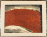 Carl Morris, Red Floe, circa 1962, Ink signed lower left hand corner