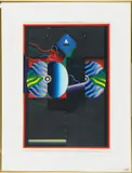 Akira Kurosaki, Camouglaged Reflection No. 18, 1978, Pencil signed, titled, and numbered 14