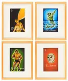 Teresa Villegas, Set of Four Loterias: El Sireno, Each print is signed, numbered and dated