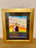 Peter Max, Sailboat Series Ves I, # 4, Mixed media: oil on lithographed paper