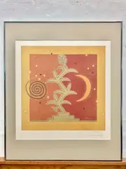 Jeanette Katoney, The Corn at Night, Pencil numbered