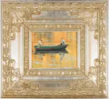 Harry E. Buckley, Pennsylvania Fishermen, Oil on Board