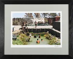 Peter van Agtmael, Marines Bathing in Afghanistan, 2009, Ink signed and numbered lower right hand corner