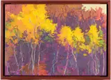 Thomas Allen Paquette, Millay Autumn III, Oil on board mounted on a likely birch panel
