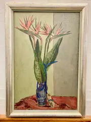 Bension Rabinowicz, Bird of Paradise Flowers, Oil on canvas