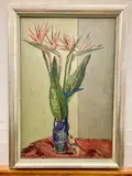 Bension Rabinowicz, Bird of Paradise Flowers, Oil on canvas