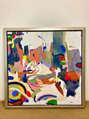 American School, Jam Session, Mixed media on canvas