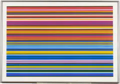 Gene Davis, Series 1: John Barley Corn, 1969, Screenprint on canvas laminated to board