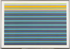 Gene Davis, Series 1: Jack in the Box, 1968, Screenprint on canvas laminated to board