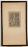 David Ericson, Manger Scene, Pencil signed lower left hand side