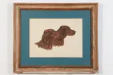 Paul Wood, Setters Irlandais, circa 1935, Pencil signed and titled