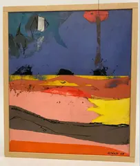 Michael Wright, Four Corners, 2008, Mixed media on board