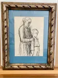 Käthe Kollwitz, Kindergericht (Children's Court), Pencil signed lower right hand corner