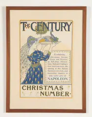 Louis Rhead, The Century Christmas Number, circa 1900, American Art Nouveau medium-sized color lithograph which was the cover illustration for "The Century", an American literary magazine