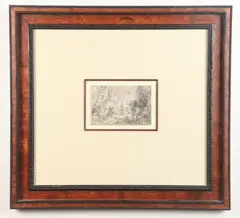 Rembrandt van Rijn, The Circumcision in the Stable, 1654, Etching signed and dated on the plate twice (top left and mid-left)