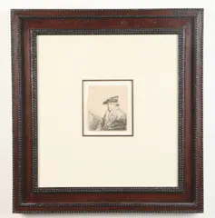 Rembrandt van Rijn, Young Man in a Velvet Cap (Ferdinand Bol), 1637, Medium: Etching with touches of drypoint